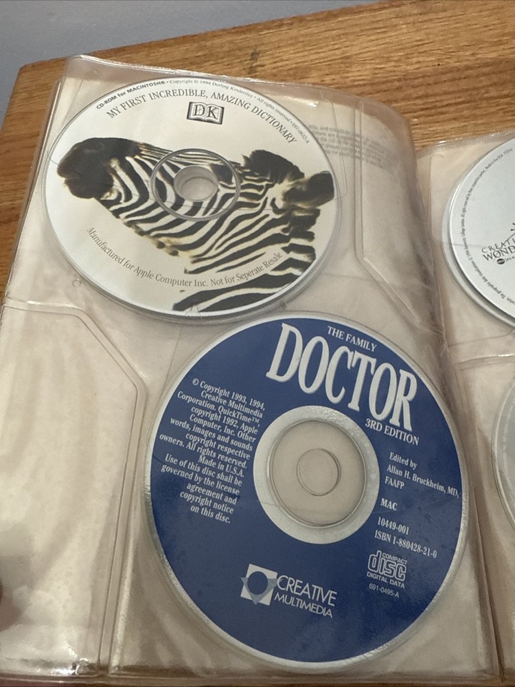 Vintage Apple Macintosh Compact Discs CD-ROM Software Bundle Encyclopedia iMac