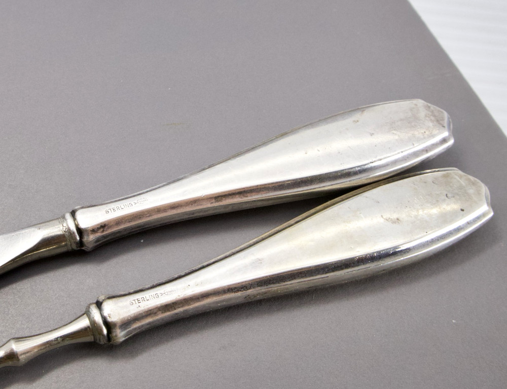 Antique Sterling Silver Handled Shoe Horn & Button Hook