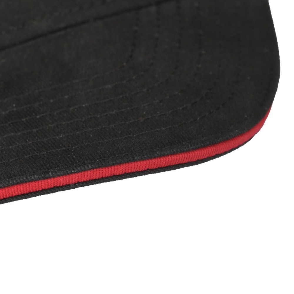 2014-2019 C7 Corvette Black Red Trim Structured Hat Logo Script Licensed