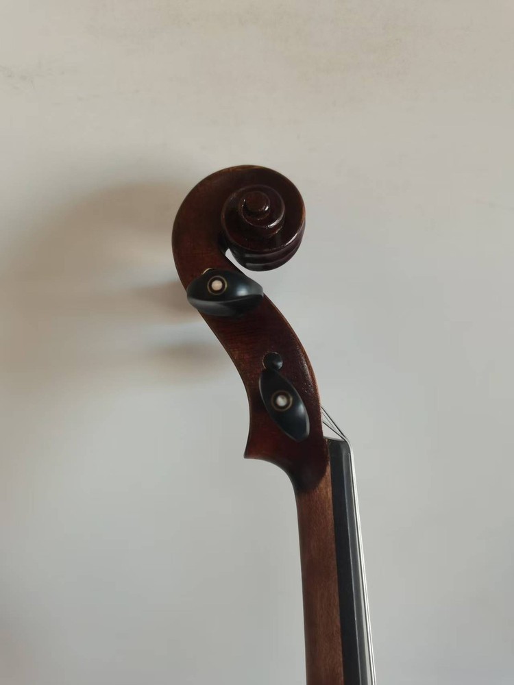 Master 4/4 violin Stradi model 1pc Solid flamed maple back spruce top K4015