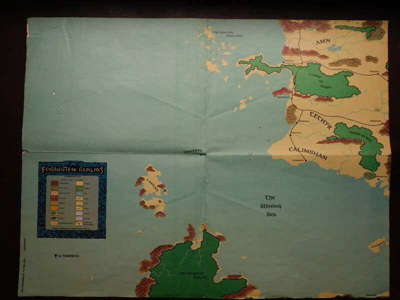 DUNGEON & DRAGONS FORGOTTEN REALMS CYCLOPDEDIA, DM'S SOURCEBOOK & MAPS