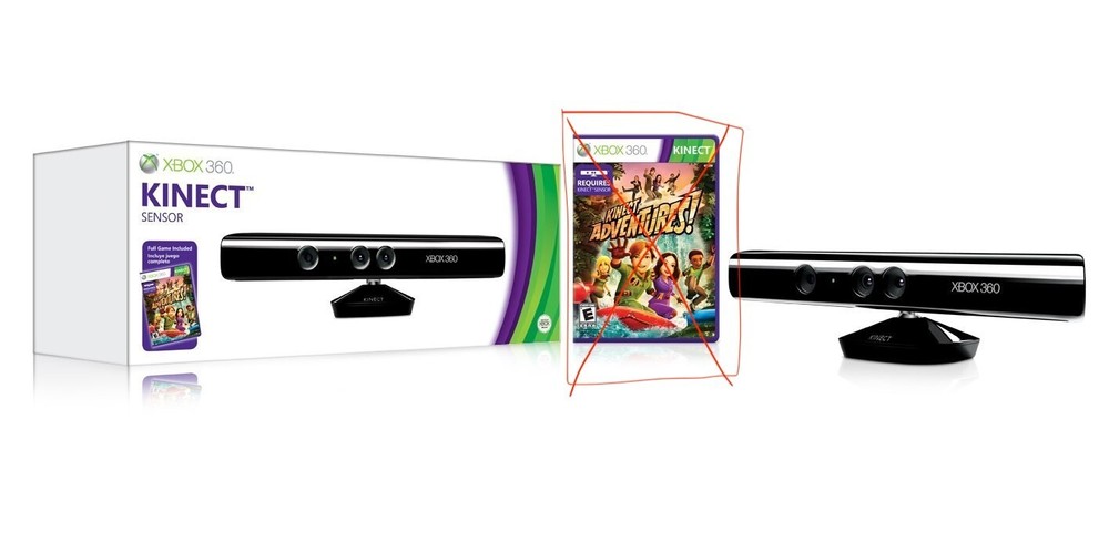 Microsoft Xbox 360 Kinect Motion Sensor Bundle, [Kinect adventures not included]