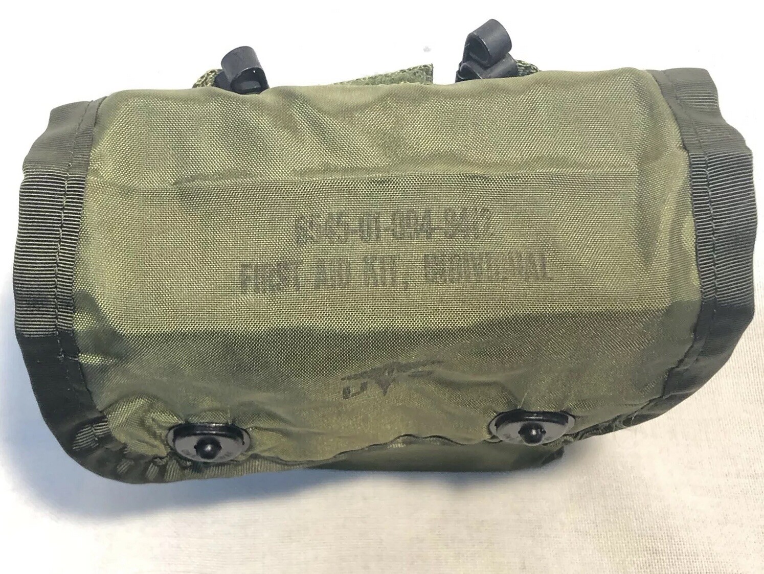 US MILITARY INDIVIDUAL FIRST AID KIT POUCH ONLY IFAK SNAP FLAP & ALICE CLIPS NEW