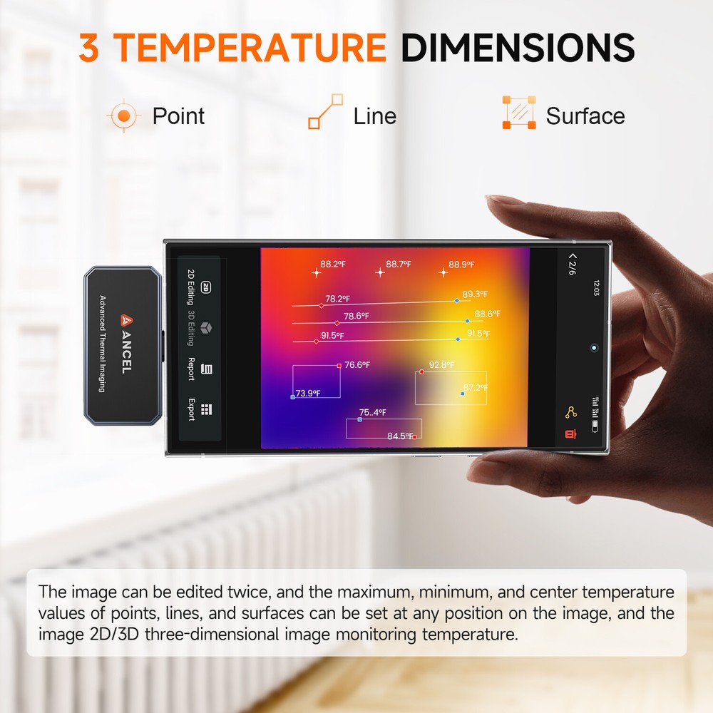 Camera Compact Thermal Imaging Camera for Tpye-C Android Tablets & PC & Phone