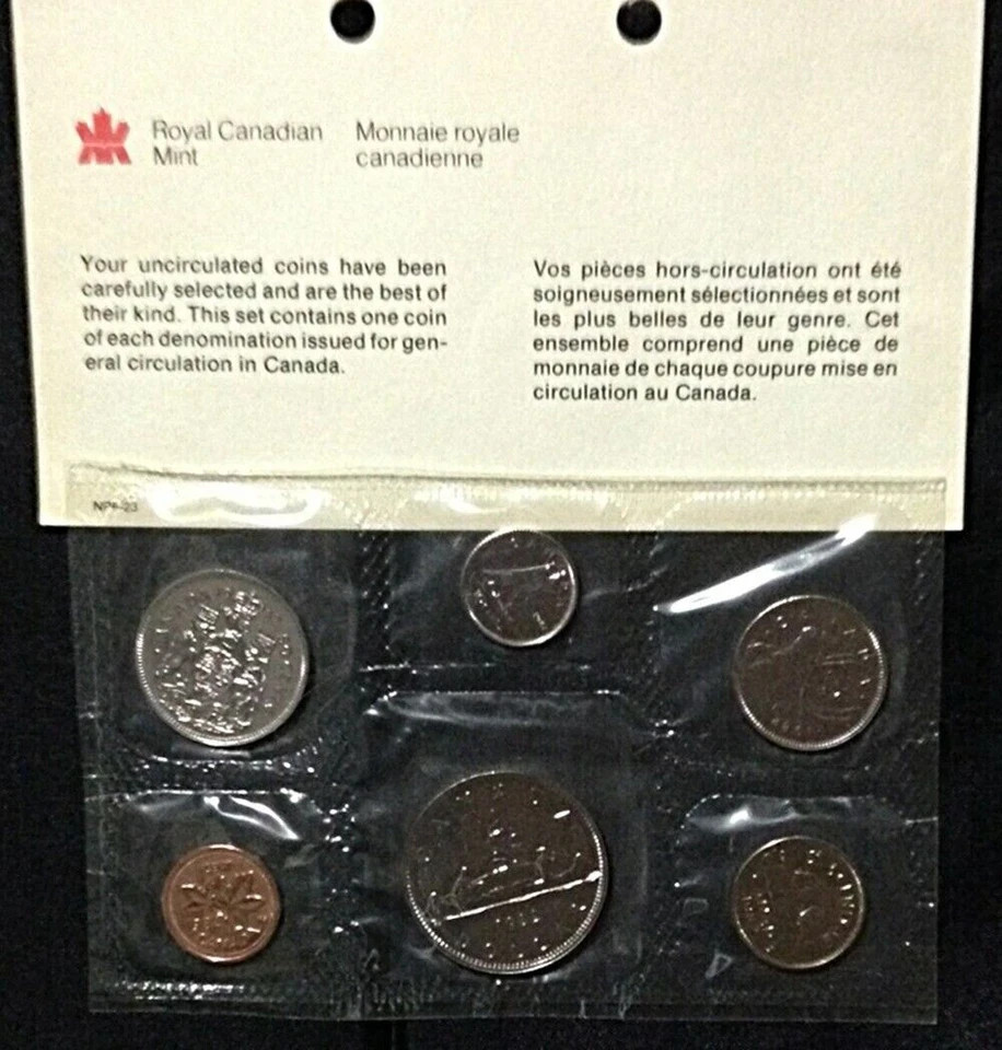 1982 Canada Prooflike Mint Set, Mint Sealed, COA
