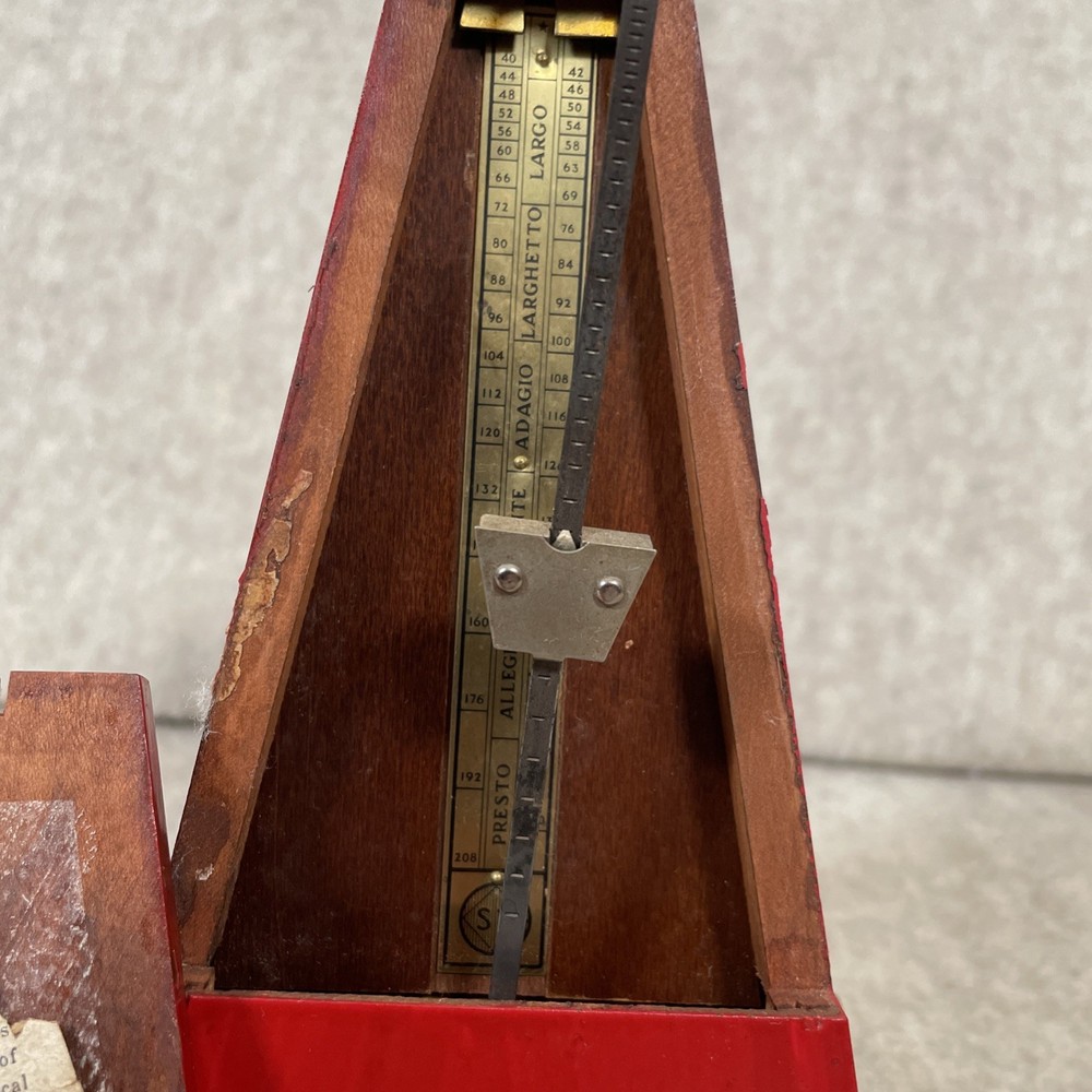 VTG Seth Thomas Metronome Red