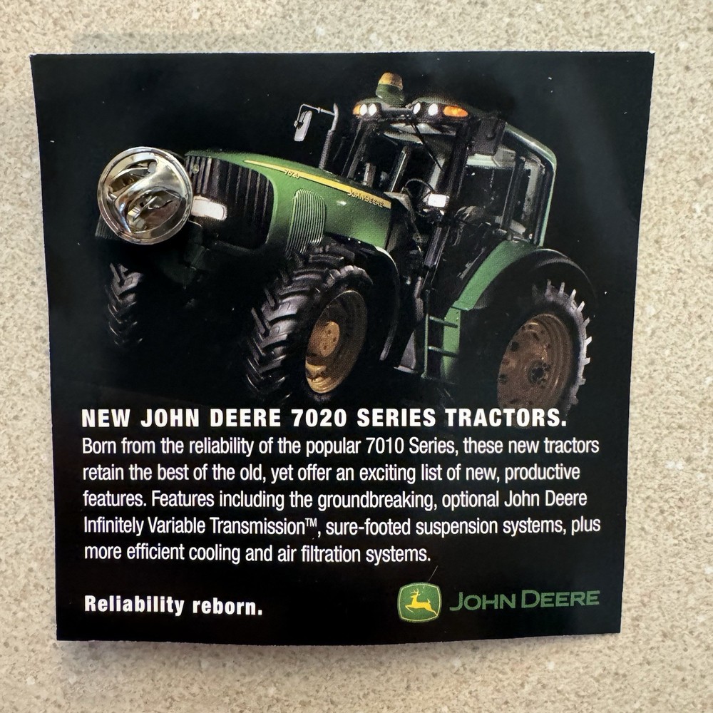 John Deere IVT Infinitely Variable Transmission Lapel Pin