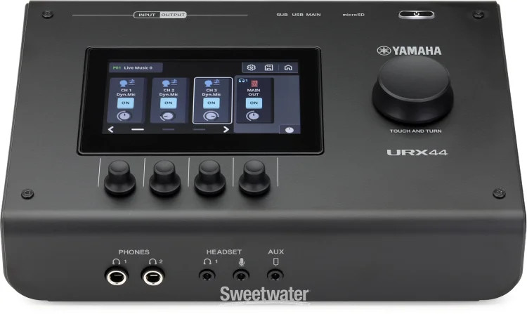 Yamaha URX44 USB-C Audio Interface - Black