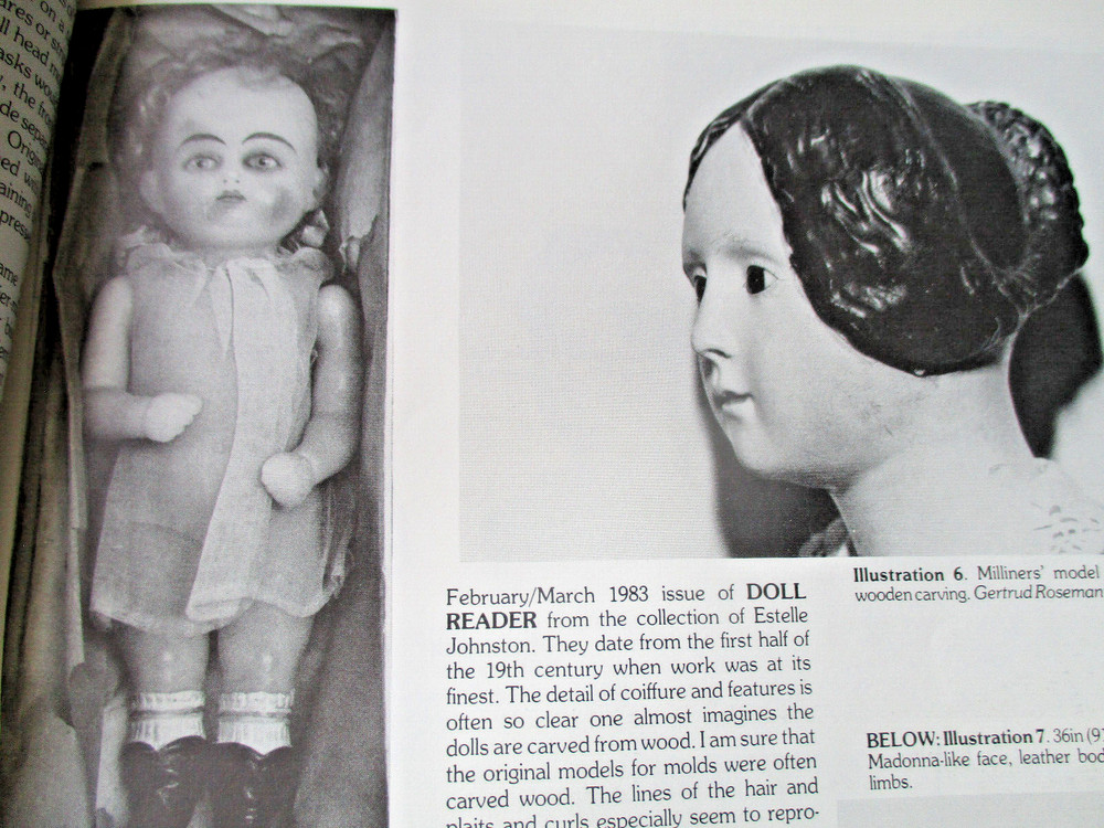 8p German Papier Mache Doll History Article / Hillier