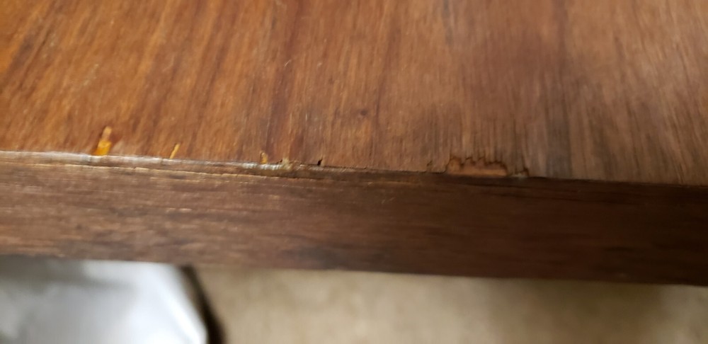 Mid-Century Modern Long Rectangular Walnut Coffee Table Vintage