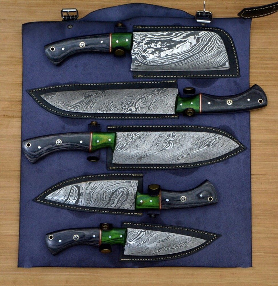damascus chef knife set
