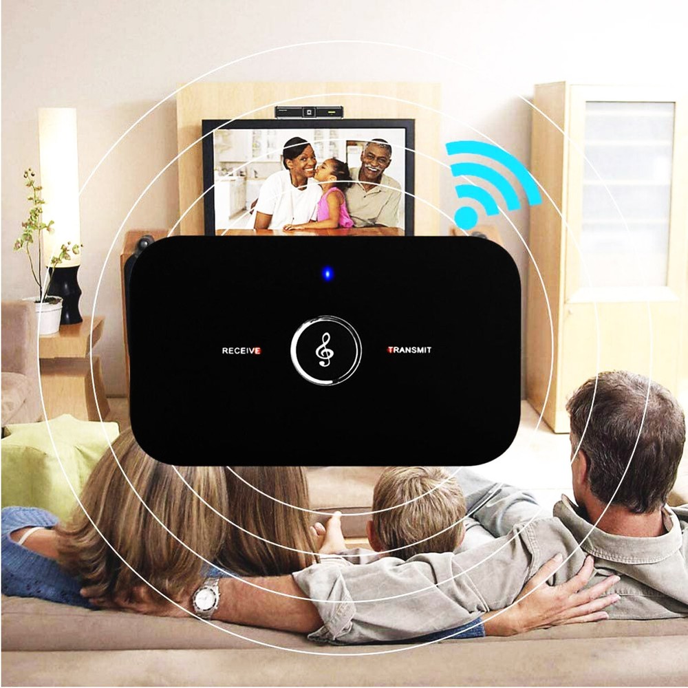 2x Bluetooth Transmitter&Receiver Wireless A2DP Home TV Stereo Audio Adapter