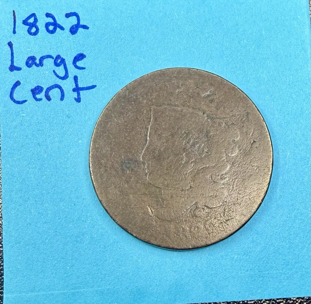 1822 Large Cent – Classic Head Copper | Early U.S. Coin