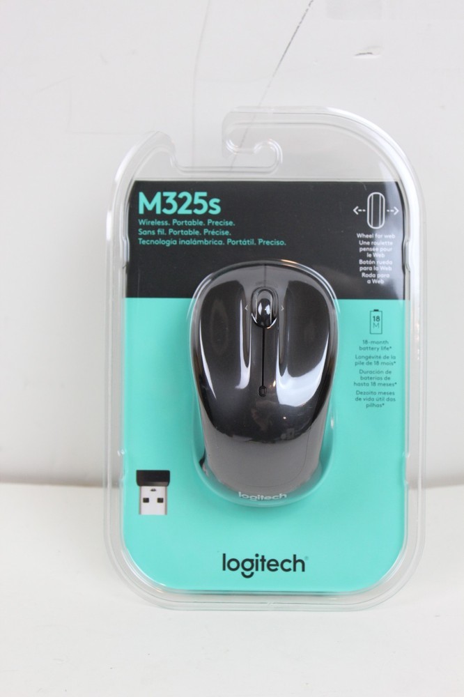 NEW Logitech M325S Wireless USB Mouse BLACK
