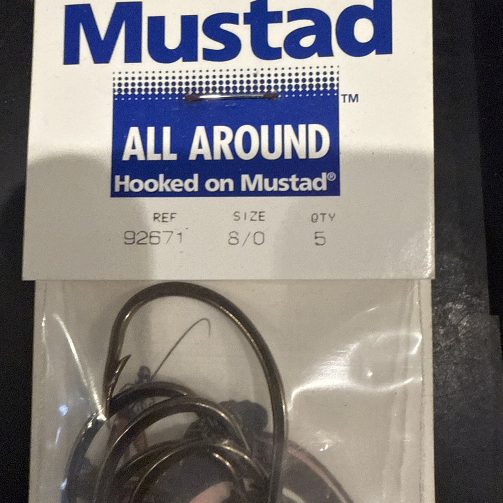 Mustad Ref 92671 Size 8/0 Qty 5 Per Pack