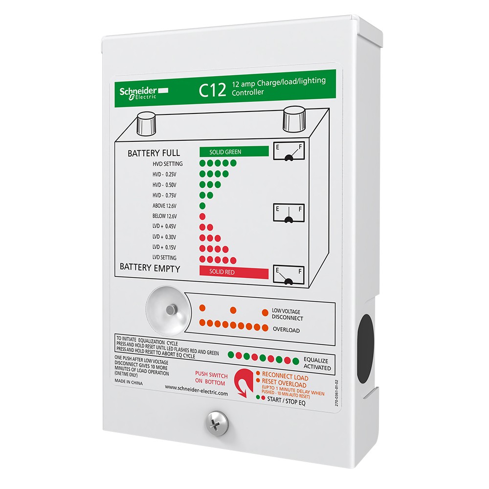 Xantrex C-Series C12 Solar Charge Controller, 12 Amp, PWM