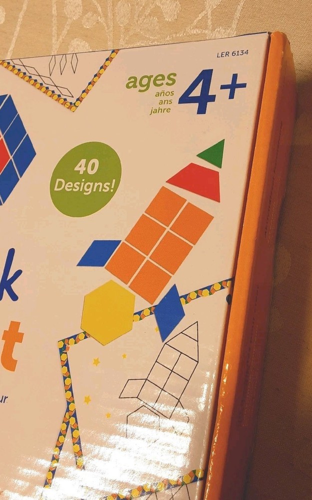 Learning Resources Pattern Block Shape Preschool Autism Activity Set Plastic