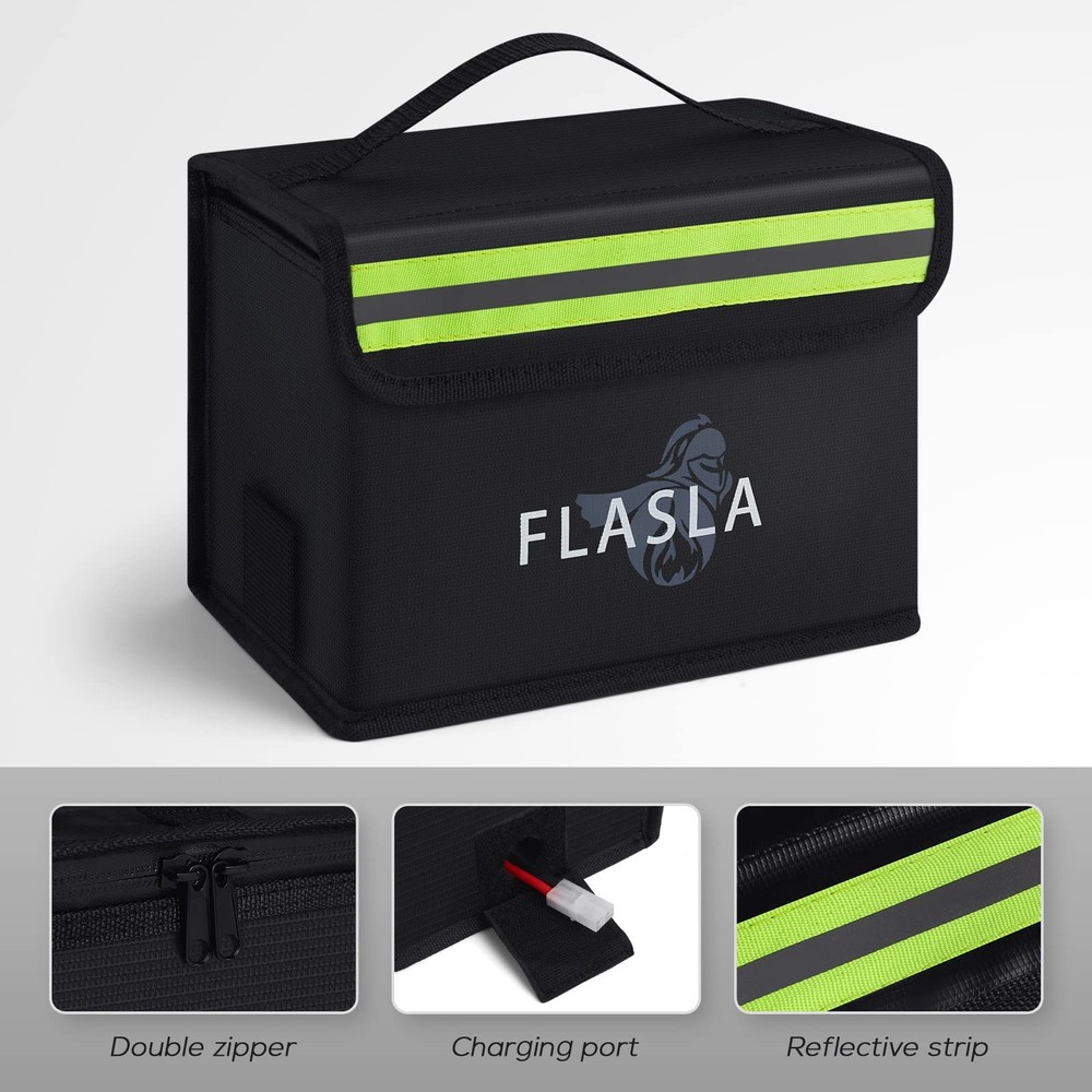 Lipo Battery Safe Bag Fireproof Explosionproof Bag for Charge & Storage RC Li...