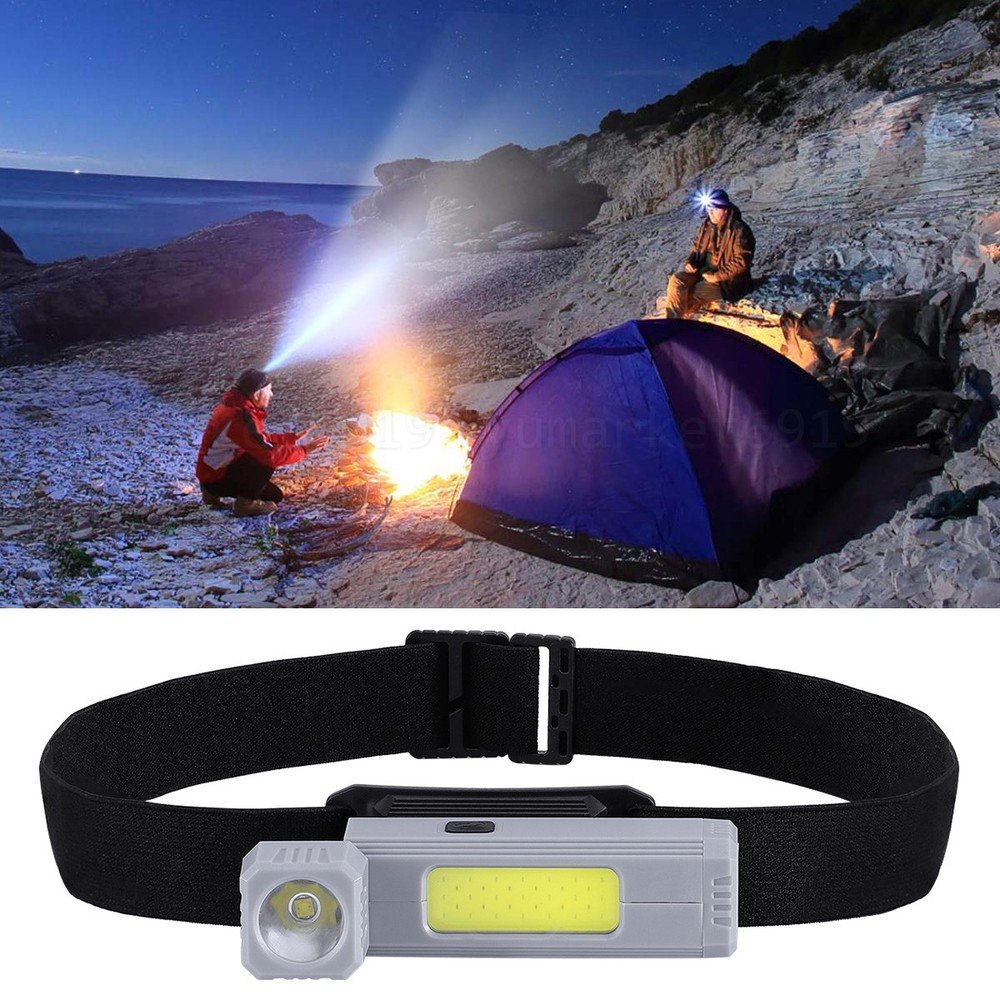 USB Rechargeable Waterproof LED Headlamp Headlight Head Light Flashlight 3 Modes