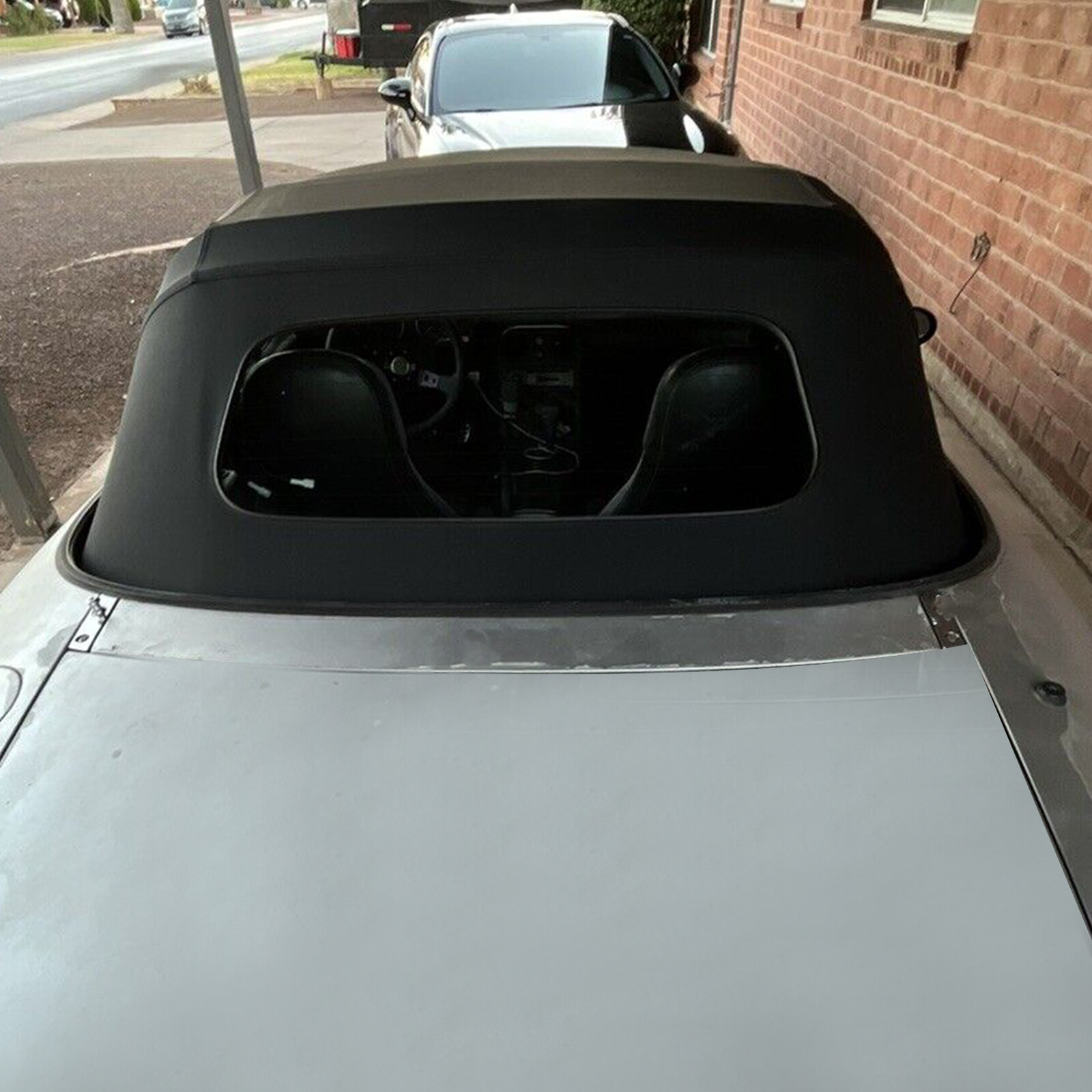 For Mazda Miata Convertible 1990-2005 Black Heated Glass Window & Soft Top