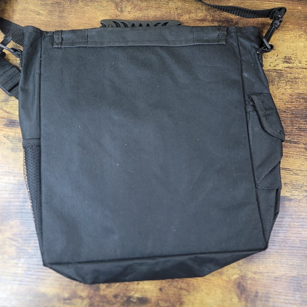 MapaPlus Travel Tours Single Strap Backpack Sling Bag Black 12x12 Messenger EUC