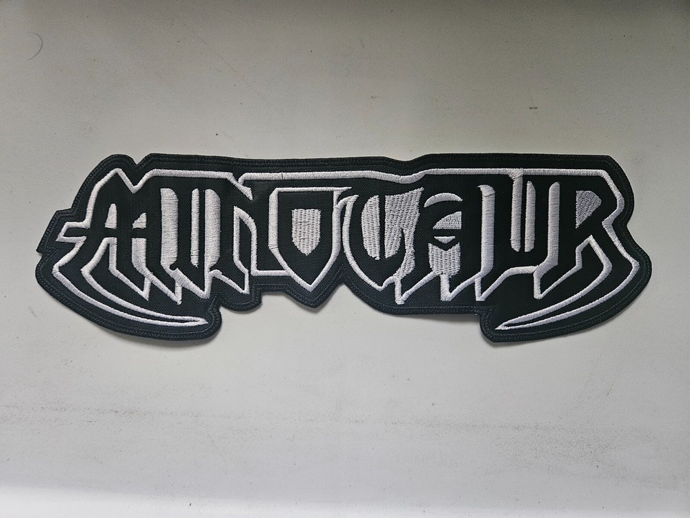 MINOTAUR, SEW ON WHITE EMBROIDERED LARGE BACK PATCH