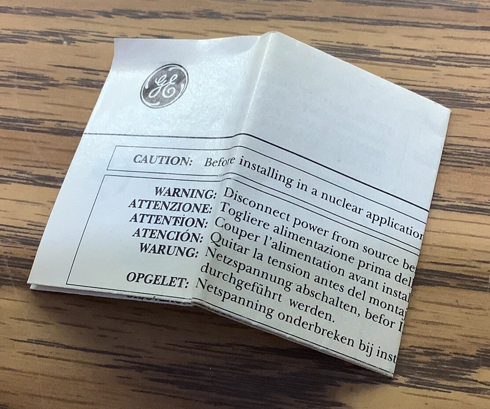 GENERAL ELECTRIC BRE2 OVERLOAD HEATER