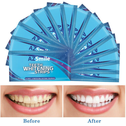 AZSmile 28pc Teeth Whitening Strips Tooth White Strips Remove Stains