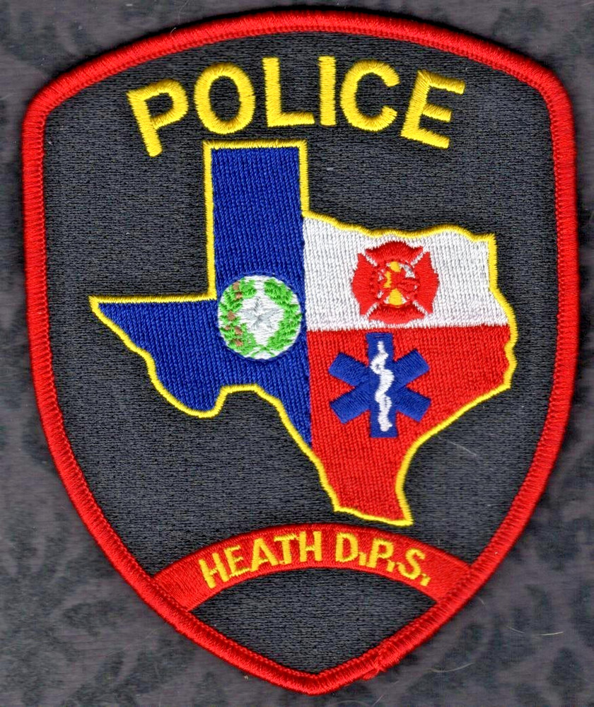 Heath Texas D.P.S. Police Shoulder Patch
