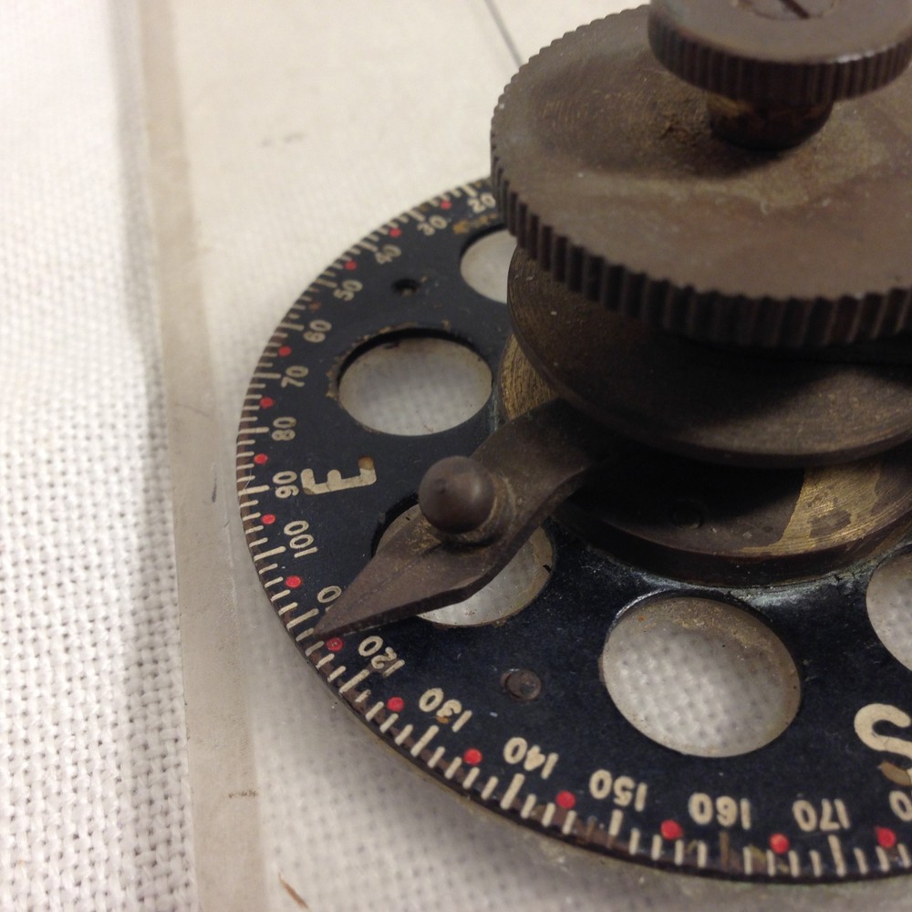 WWII RAF Air Force Navigators Chart Table Plotter Arm Perspex Rule BETEC Bomber