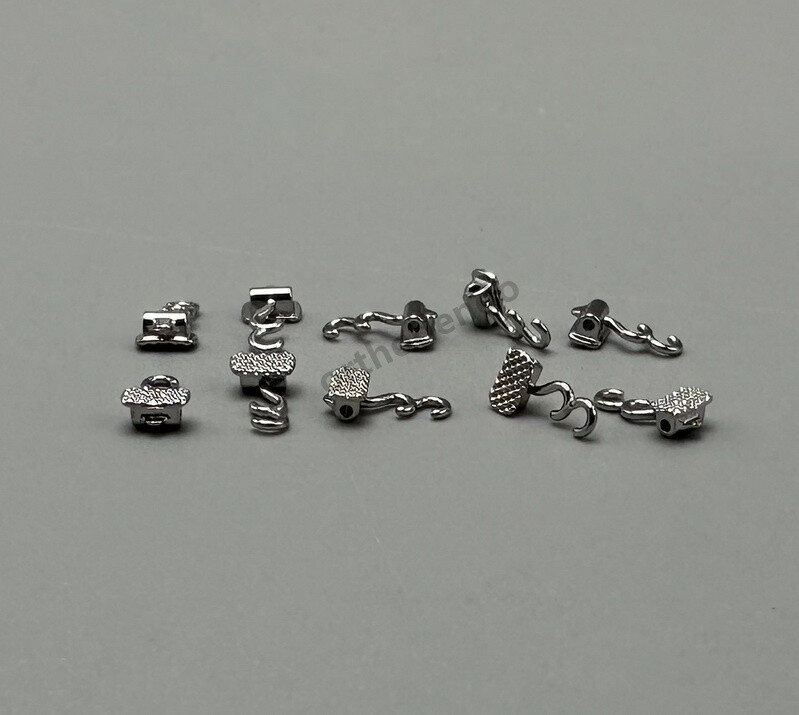 10pc/bagDental Orthodontic Crimpable Hooks Multi-Function Long Curved Left Right