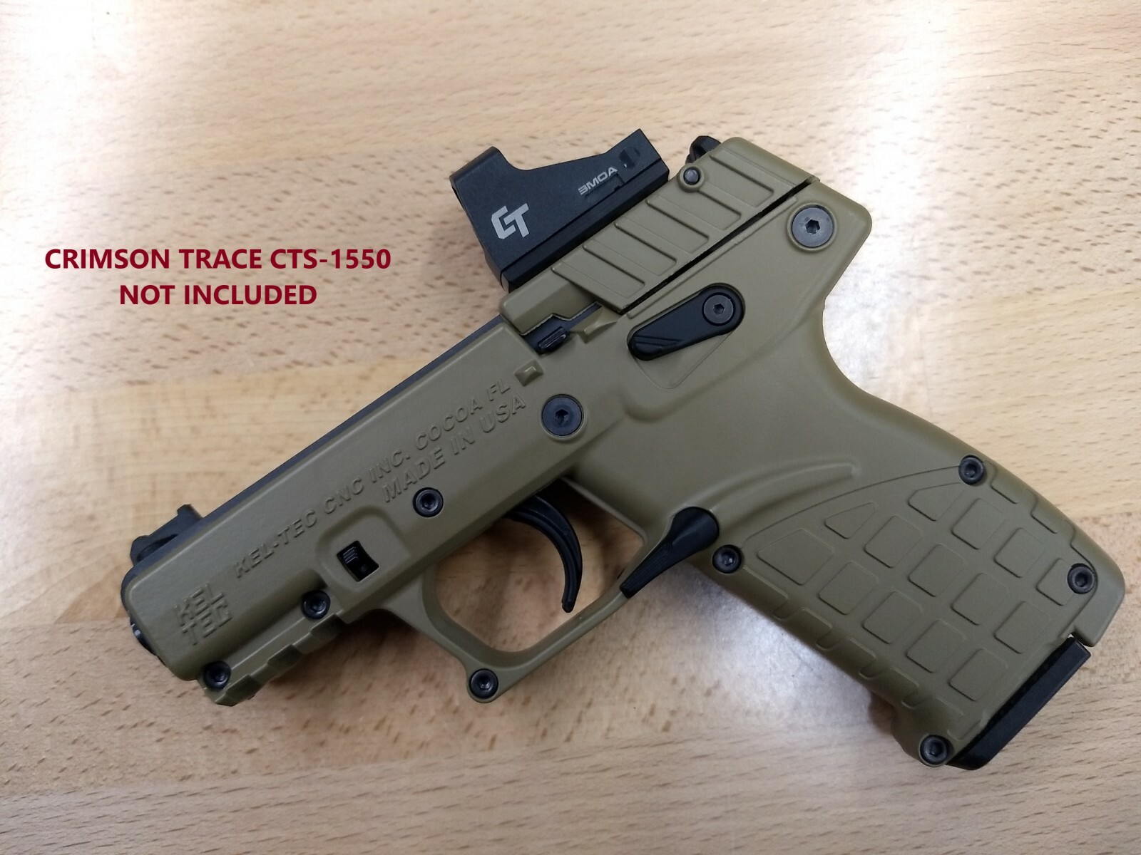 SIG ROMEO ZERO RED DOT SIGHT MOUNT FOR KEL-TEC P17 MADE IN USA