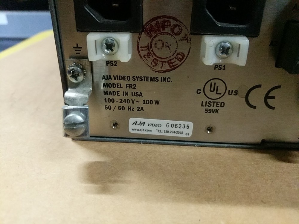 AJA Video FR2 - Video Card Frame - 2 R20D Cards