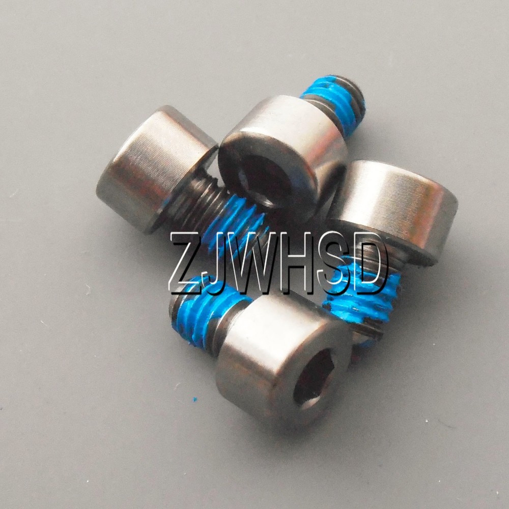 4pcs M4 x 6 Titanium Ti Screw Bolt Allen Hex Socket Cap Head with ThreadLocker
