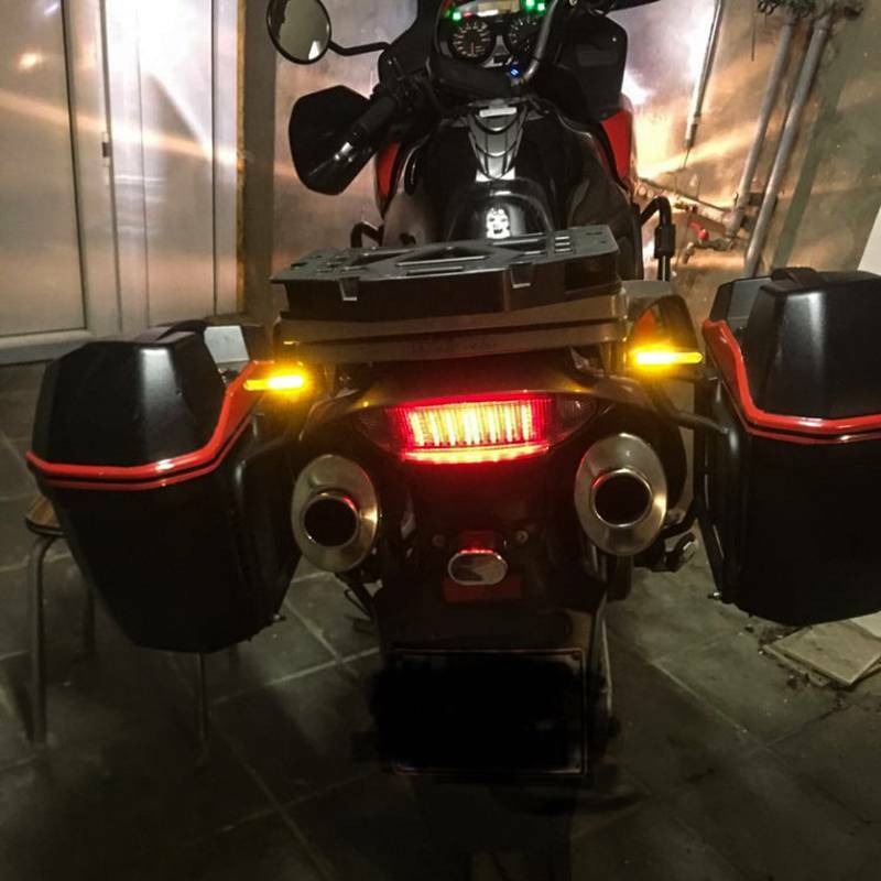 4 Pack Motorcycle Turn Signals Blinker Lights Amber Universal For Suzuki DRZ400s