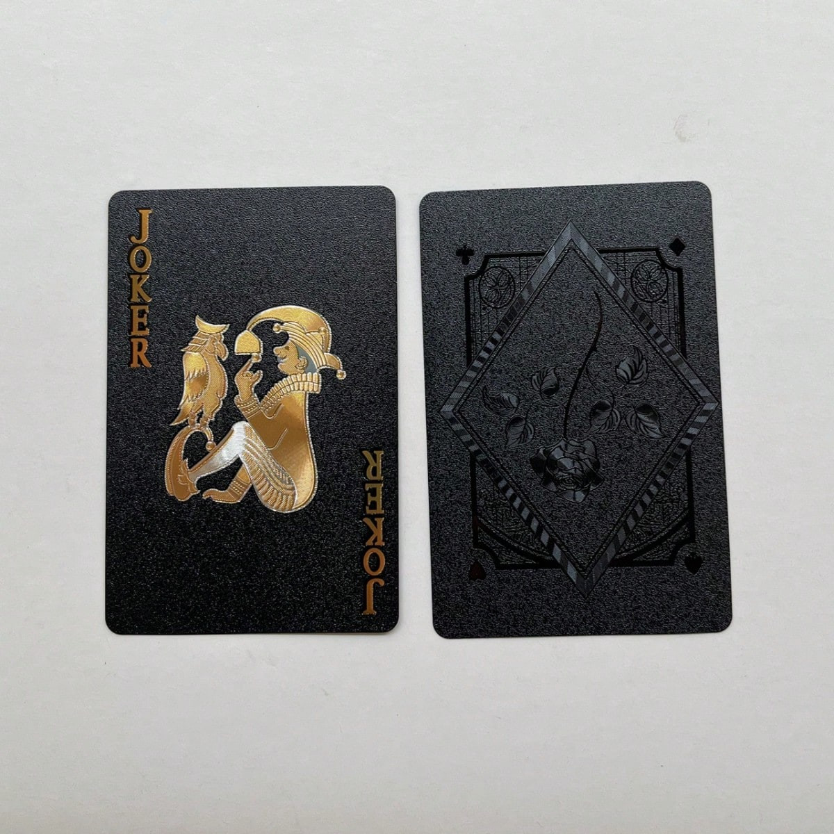 Diamond Waterproof Black Golden Cards Plastic Poker Playing HD Deck of Cards