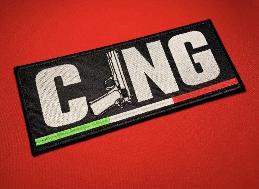 CJNG Tactical Identifier Hook and Loop Patch-Pistol "J" – 9×3.7” Embroidered