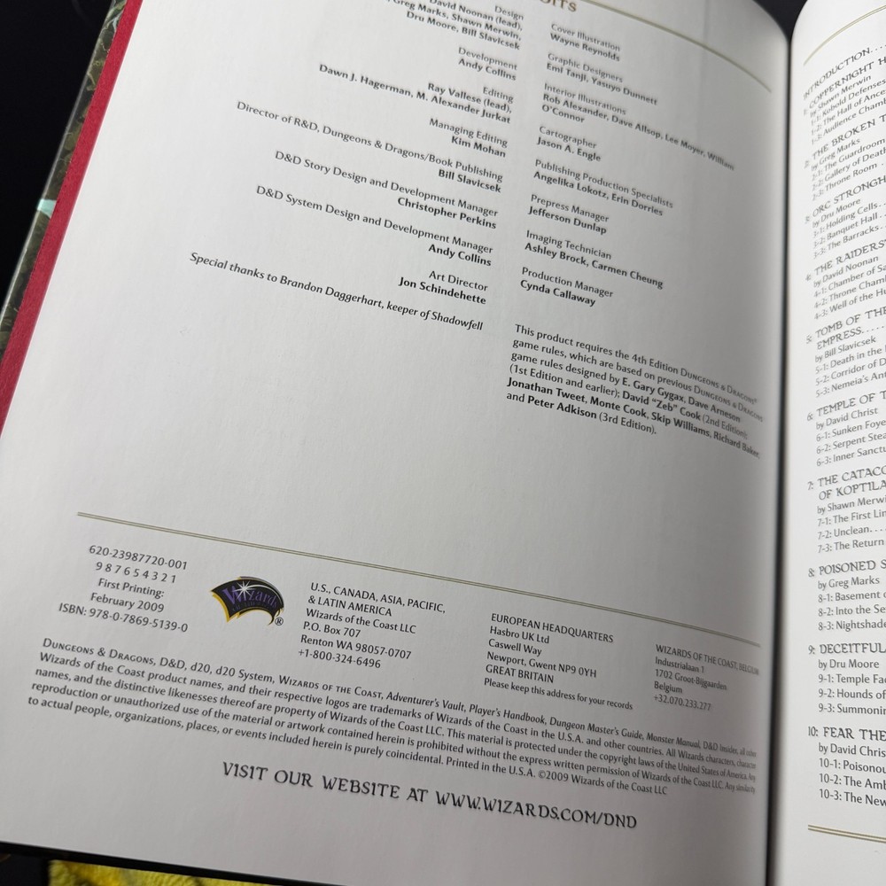 Dungeon Delve - Dungeons & Dragons Book 4th Edition / 4E