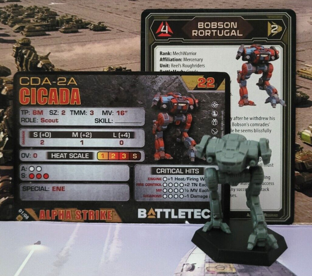 Battletech Cicada Mech Pursuit Lance Inner Sphere Miniature