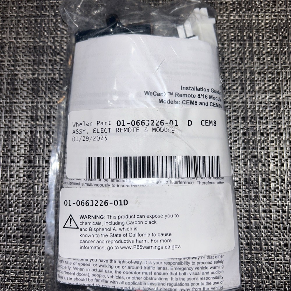 Whelen CEM8 8 Module expansion Module 01-066J226-01