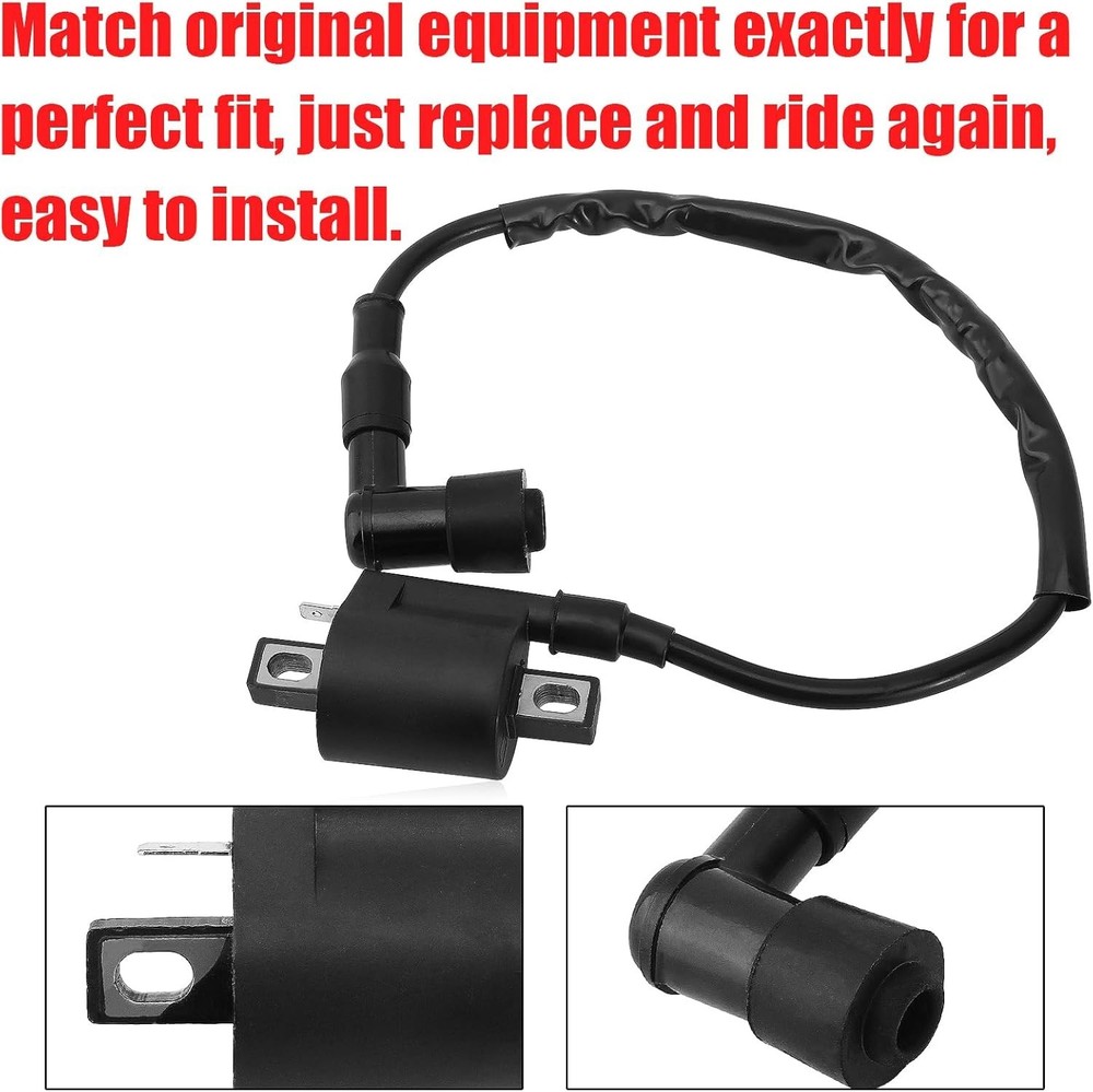 Yamaha ATV Ignition Coil Compatible with Bear Tracker, Warrior, Raptor - Durable