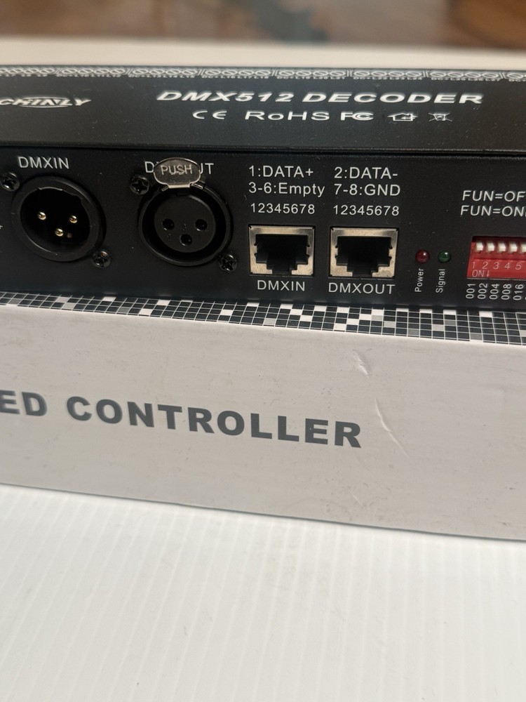 CHINLY RGB 30 channel DMX 512 Decoder dimmer DC9V-24V LED strip controller