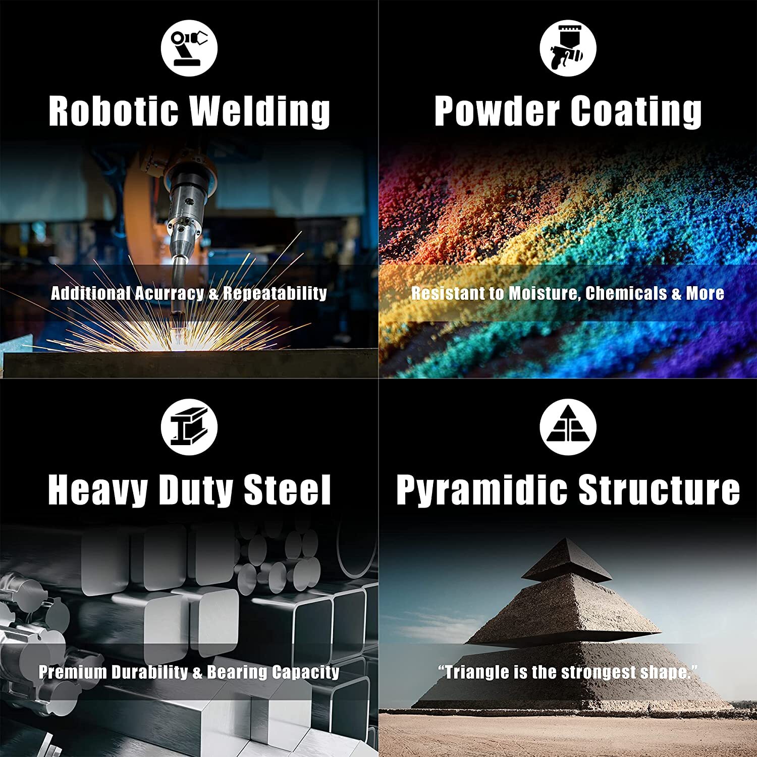 BIG RED 3 Ton (6,000 lb) Capacity T43202 Torin Steel Jack Stands, Red