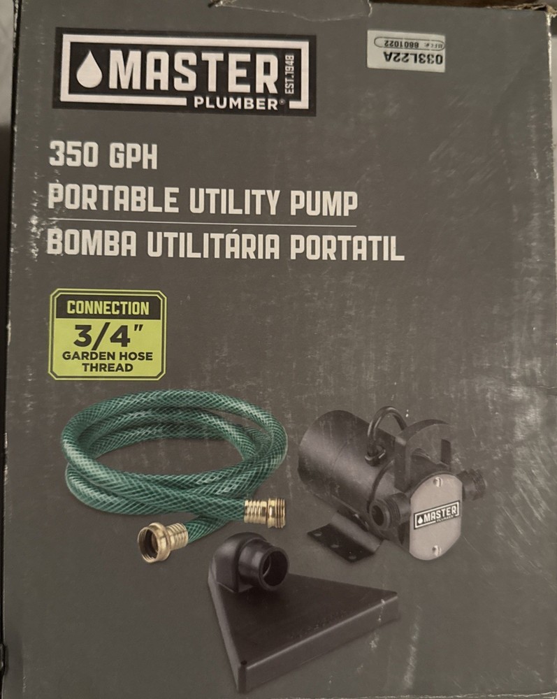 PENTAIR Portable Utility  Pump 350 GPH