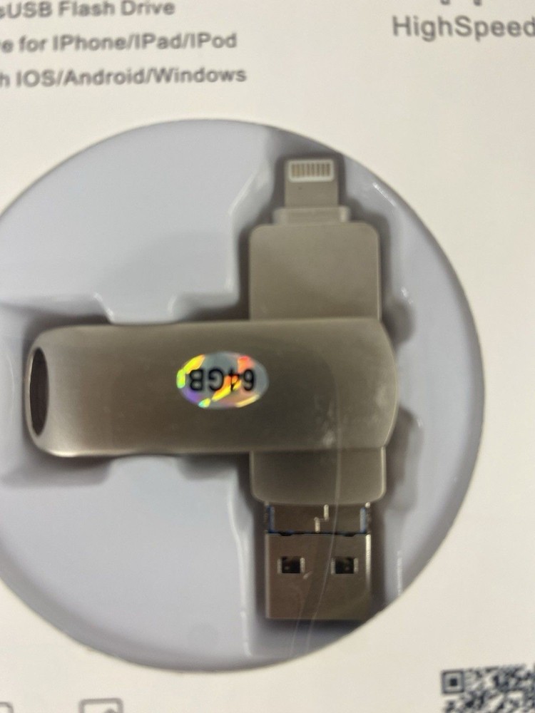 3PCS 64GB USB Flash Drive for IOS Android PC Highspeed Older Plug