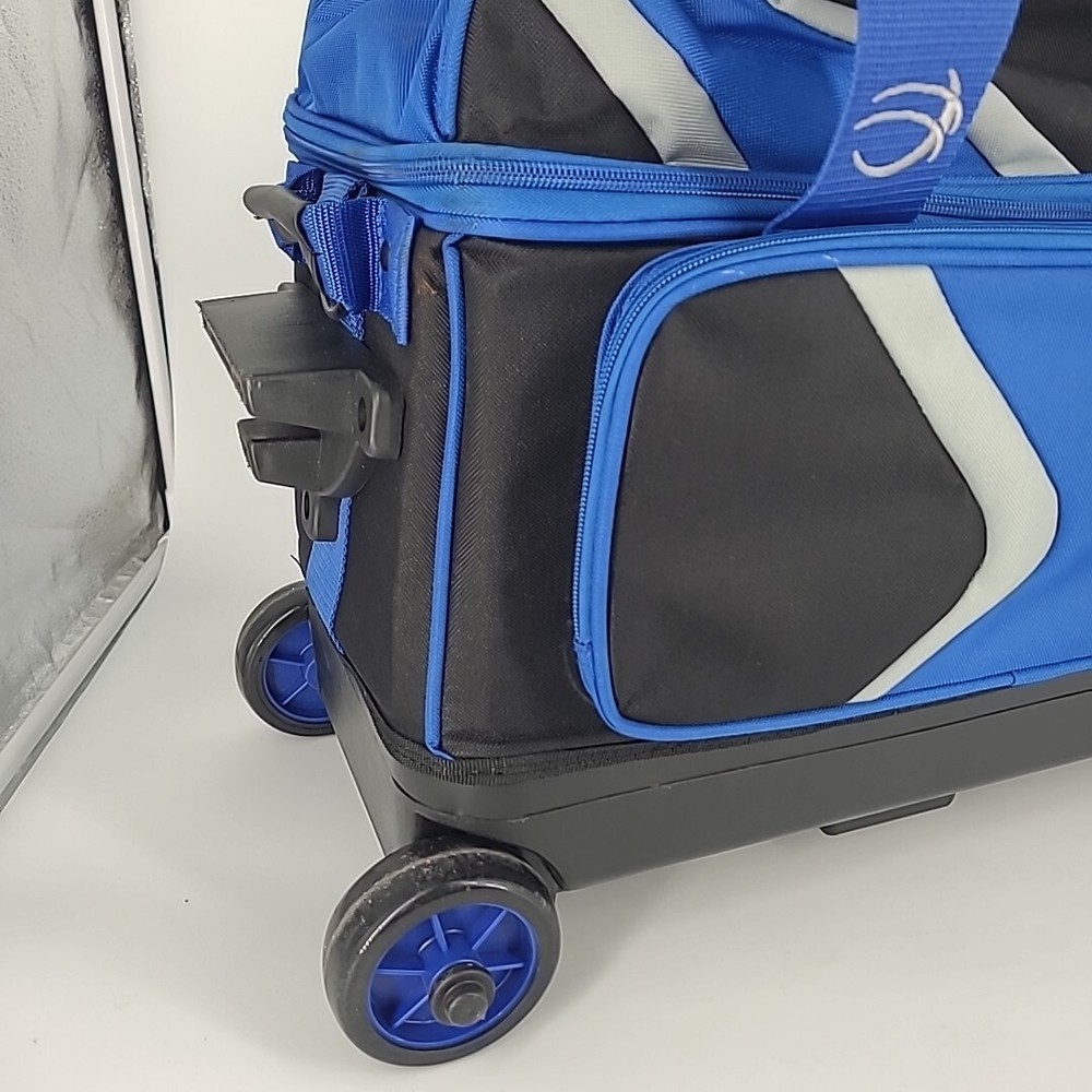 BSI Dash 2 Ball Roller Bowling Bag Blue and Black