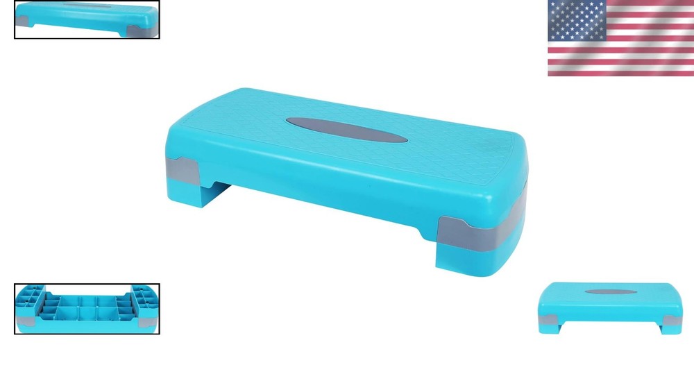 Durable 27-Inch Aerobic Step Platform with Adjustable Height & Shock Absorption