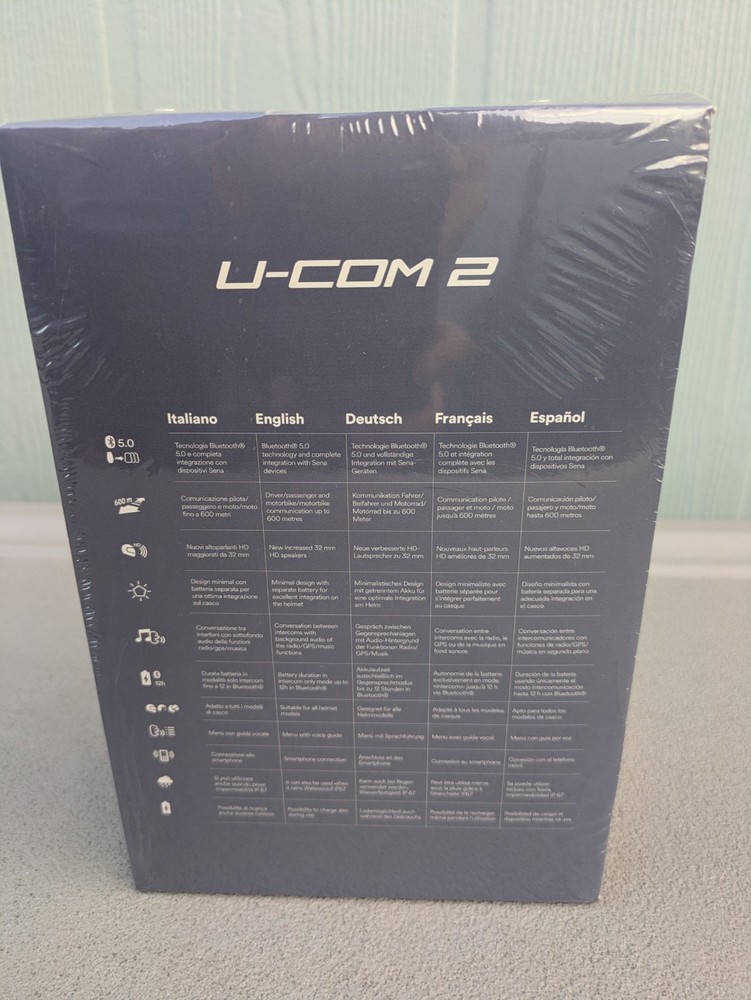 Interphone U-Com 2 Motorcycle Bluetooth Intercom Headset