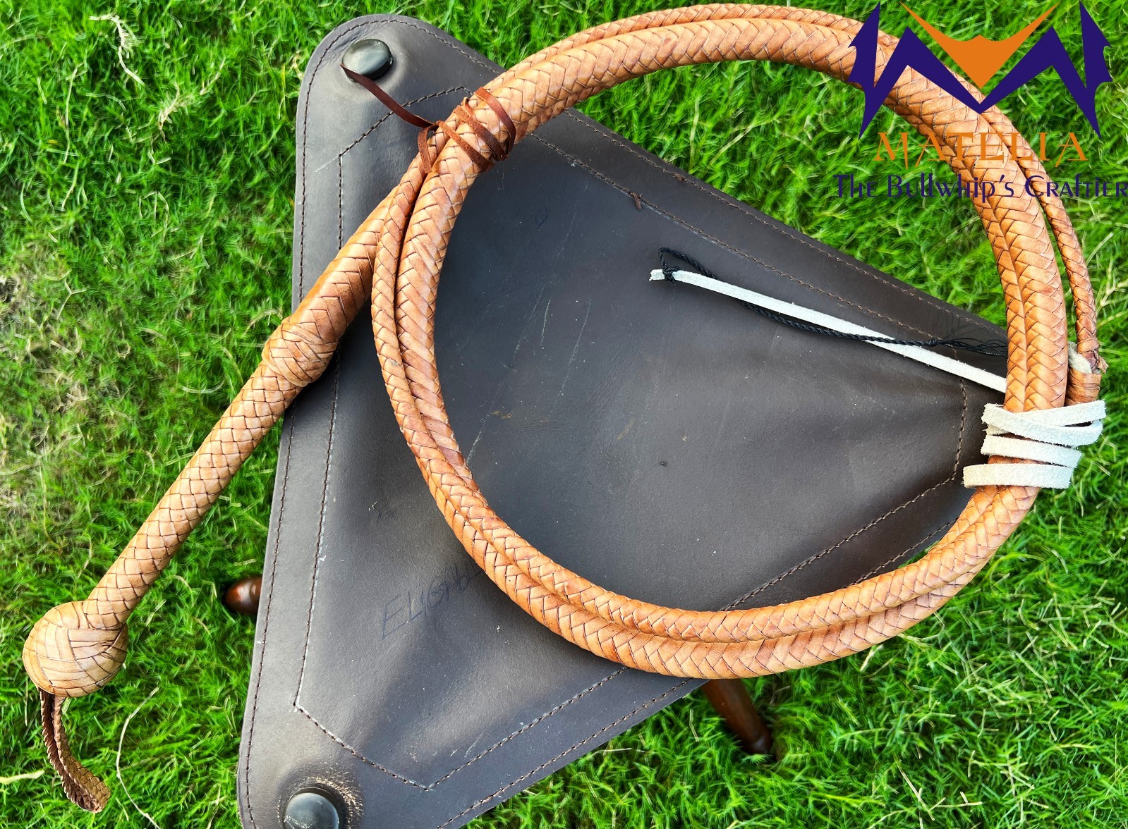Kangaroo Leather Bullwhip: Indiana Jones Style Replica, Size 4ft-12ft