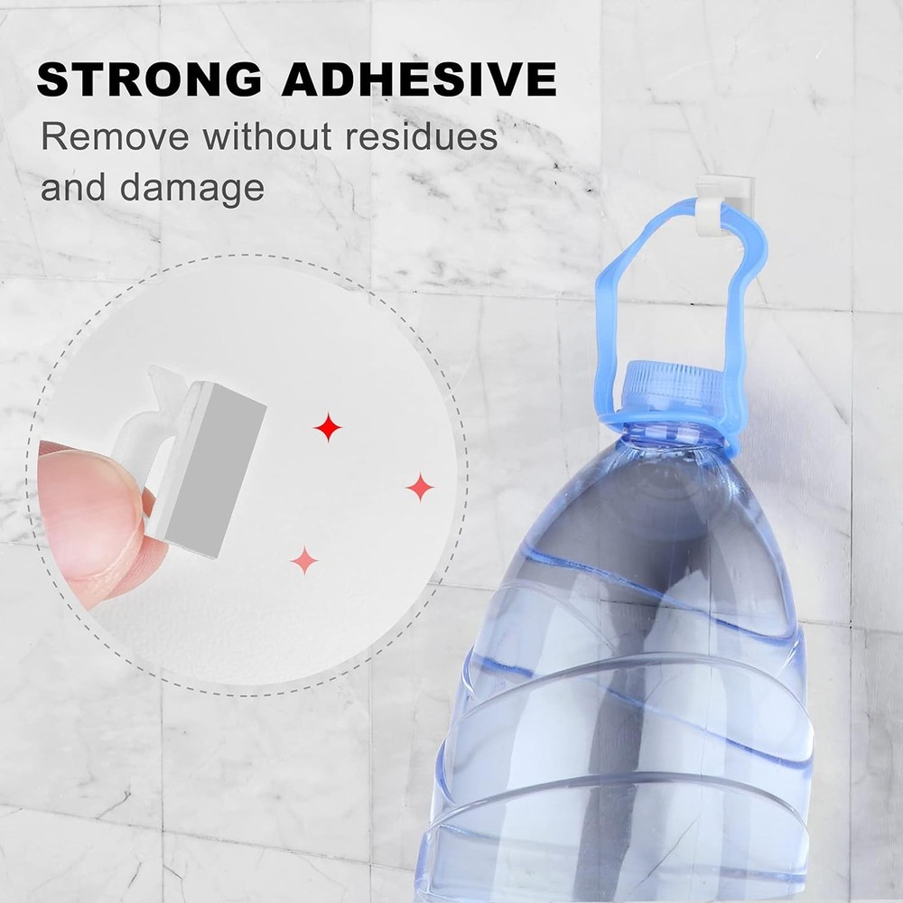 100 PCS Adhesive Cable Clips White (Small & Large), Small&Large,